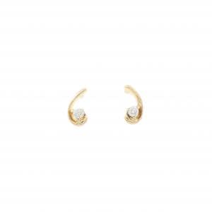 K18YG ダイヤモンド ピアス 0.02CT