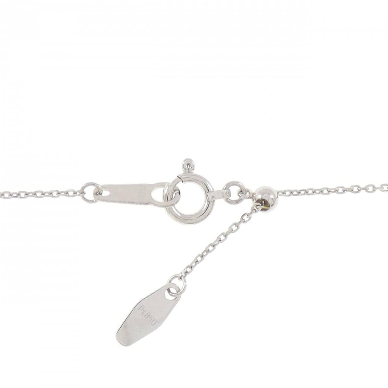 PT900/PT850 ハート ダイヤモンド ネックレス 0.18CT