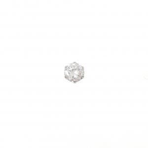 PT900 ソリティア ダイヤモンド ピアス 0.25CT 片耳