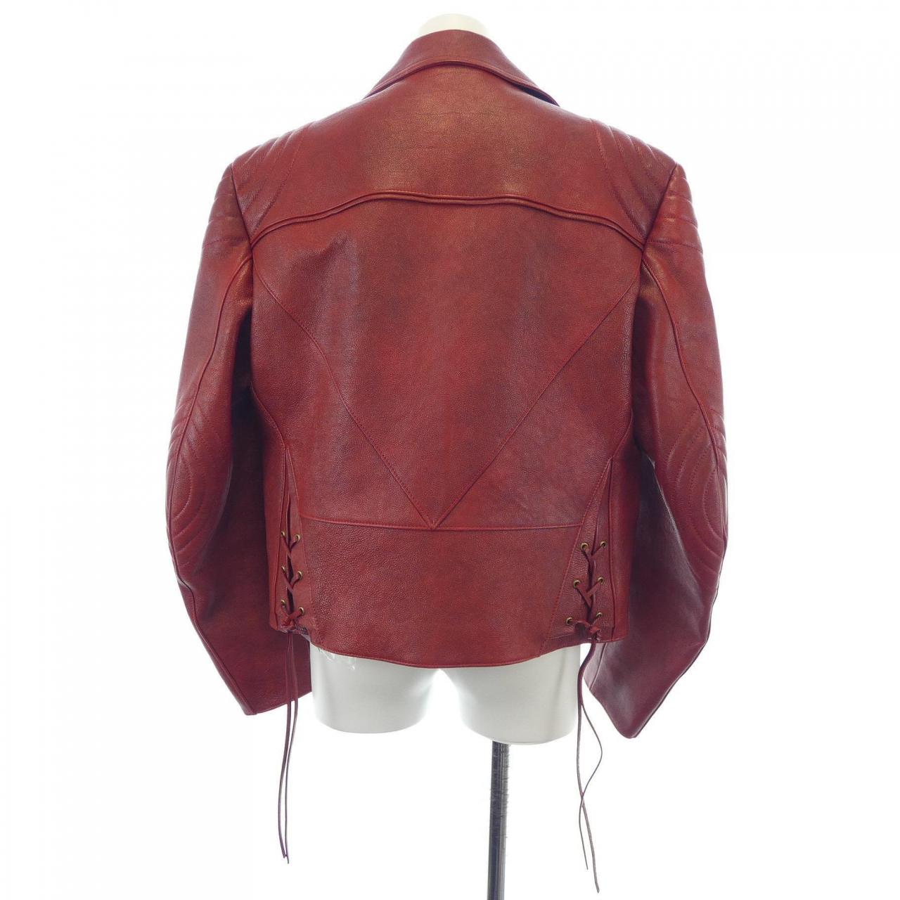 プラダ PRADA UPW416 2D02 レザーライダースジャケット