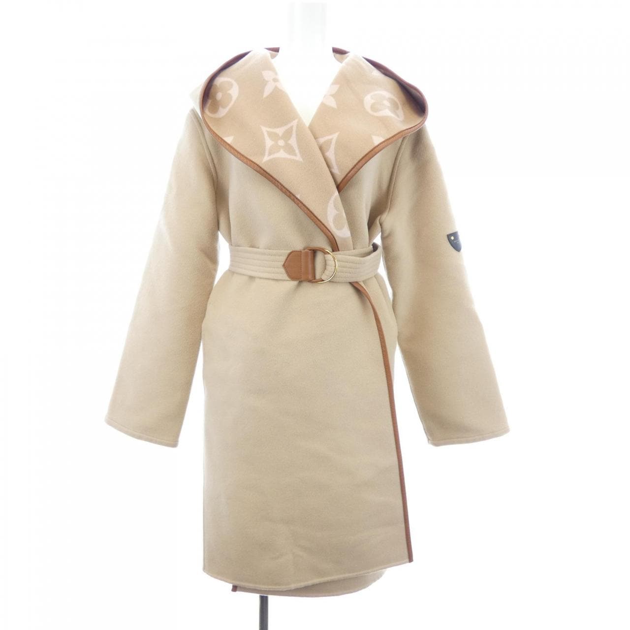 ルイヴィトン LOUIS VUITTON ベルテッドダブルフェイスフーデッドラップコート FMCO05NUV コート