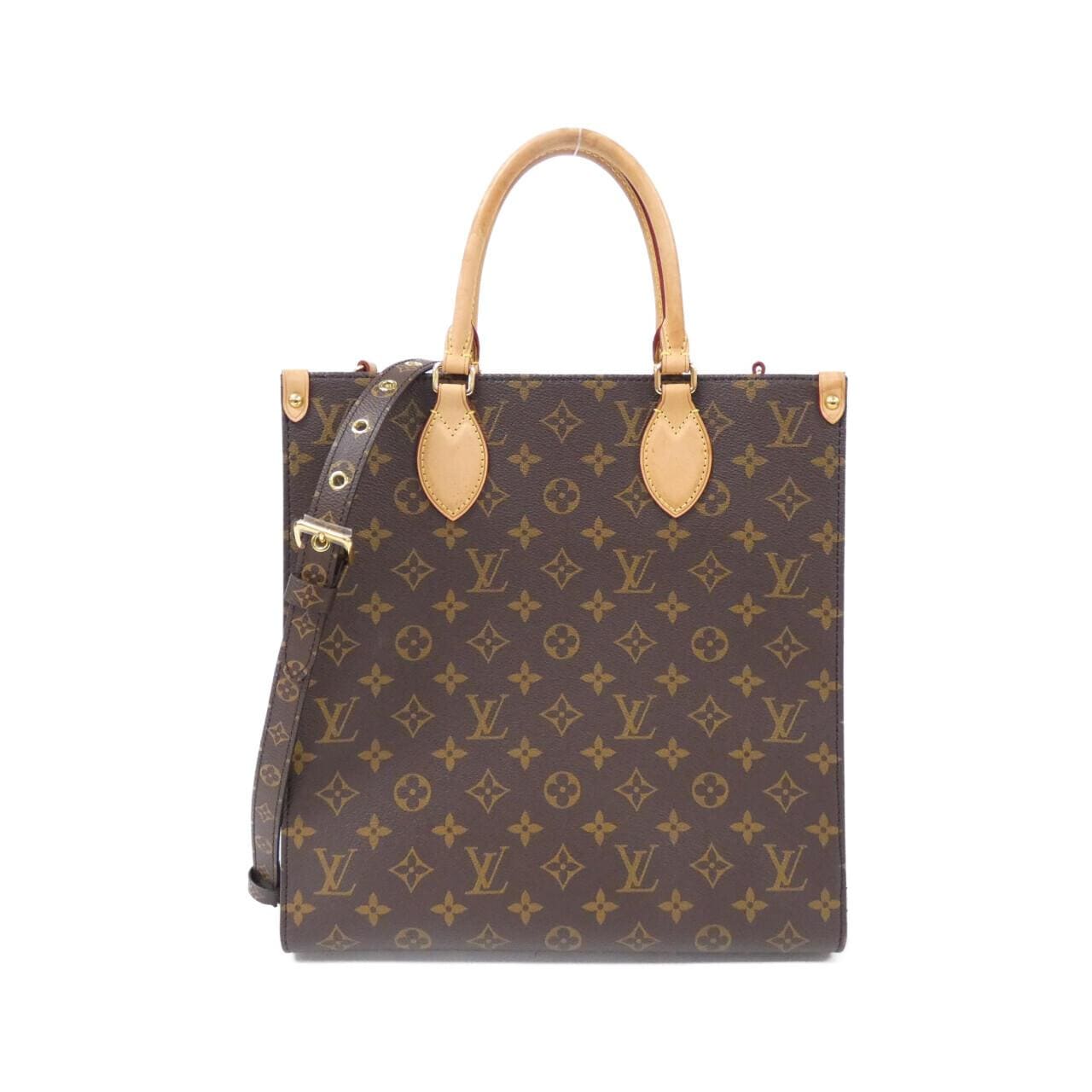 珍しい VUITTON LOUIS ルイ サックプラ モノグラム ビジネス ヴィトン ...