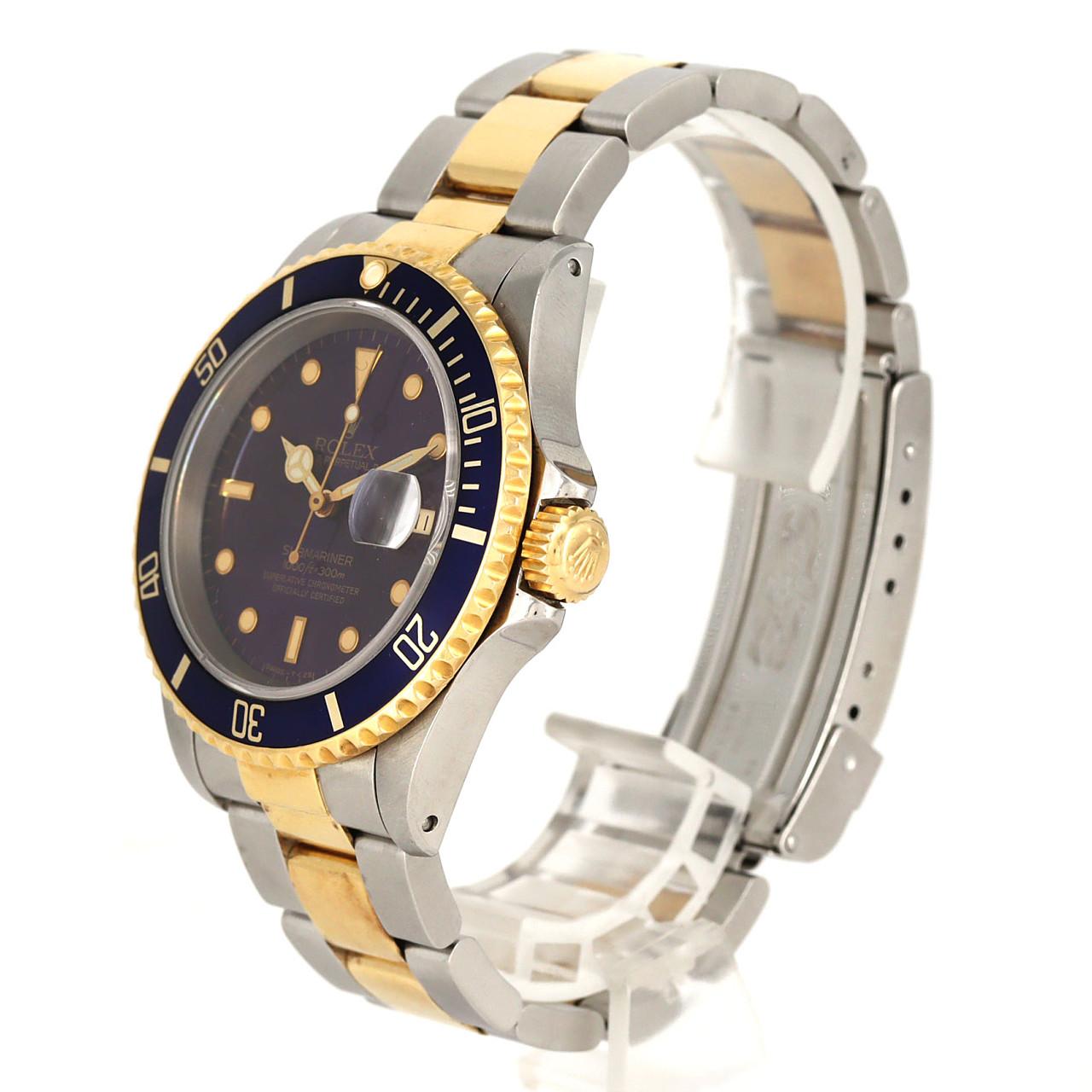 ロレックス サブマリーナーデイト 16613. SSxYG 自動巻 E番