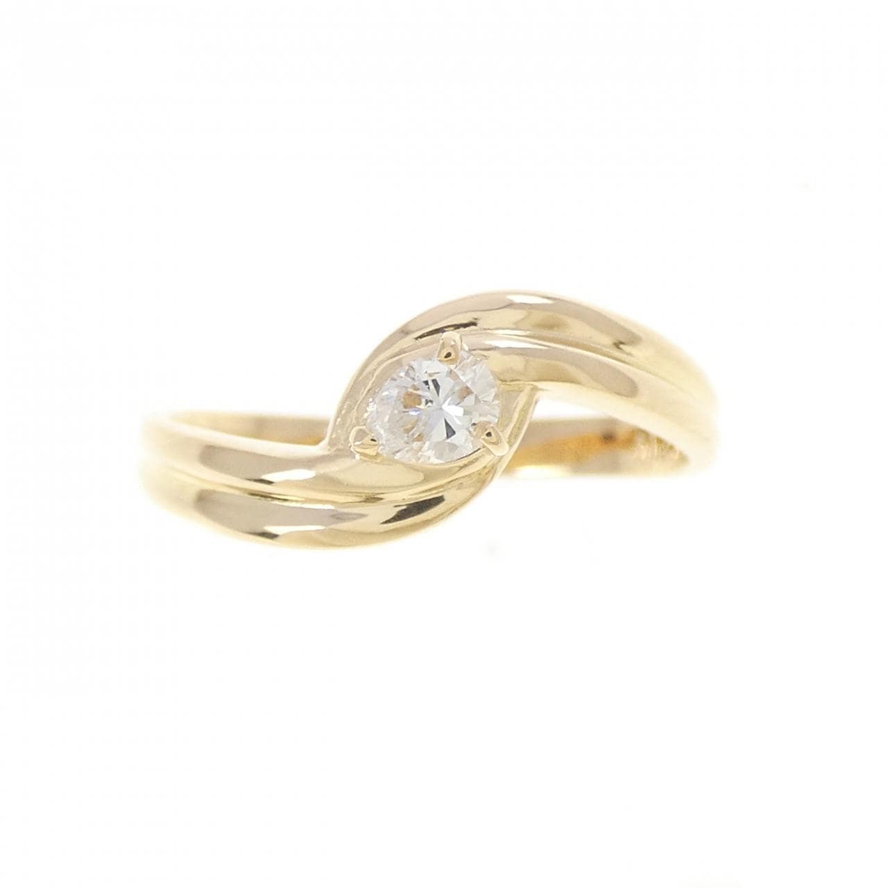 K18YG ダイヤモンド リング 0.12CT