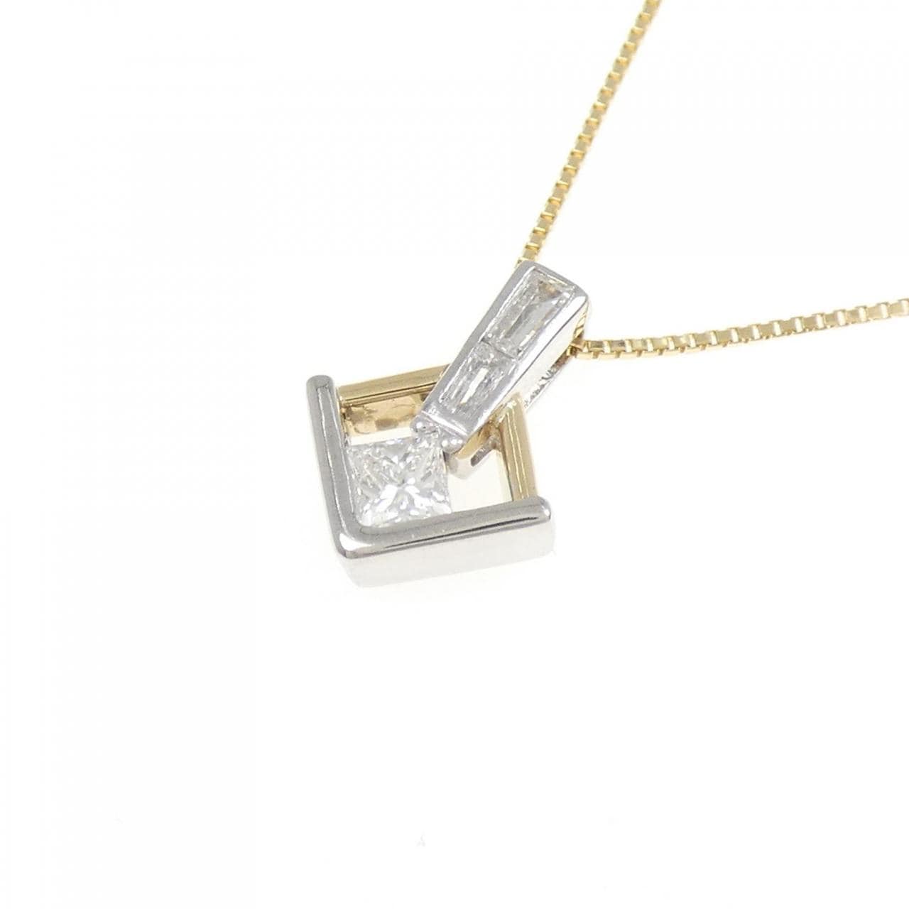 PT/K18YG Diamond Necklace 0.31CT