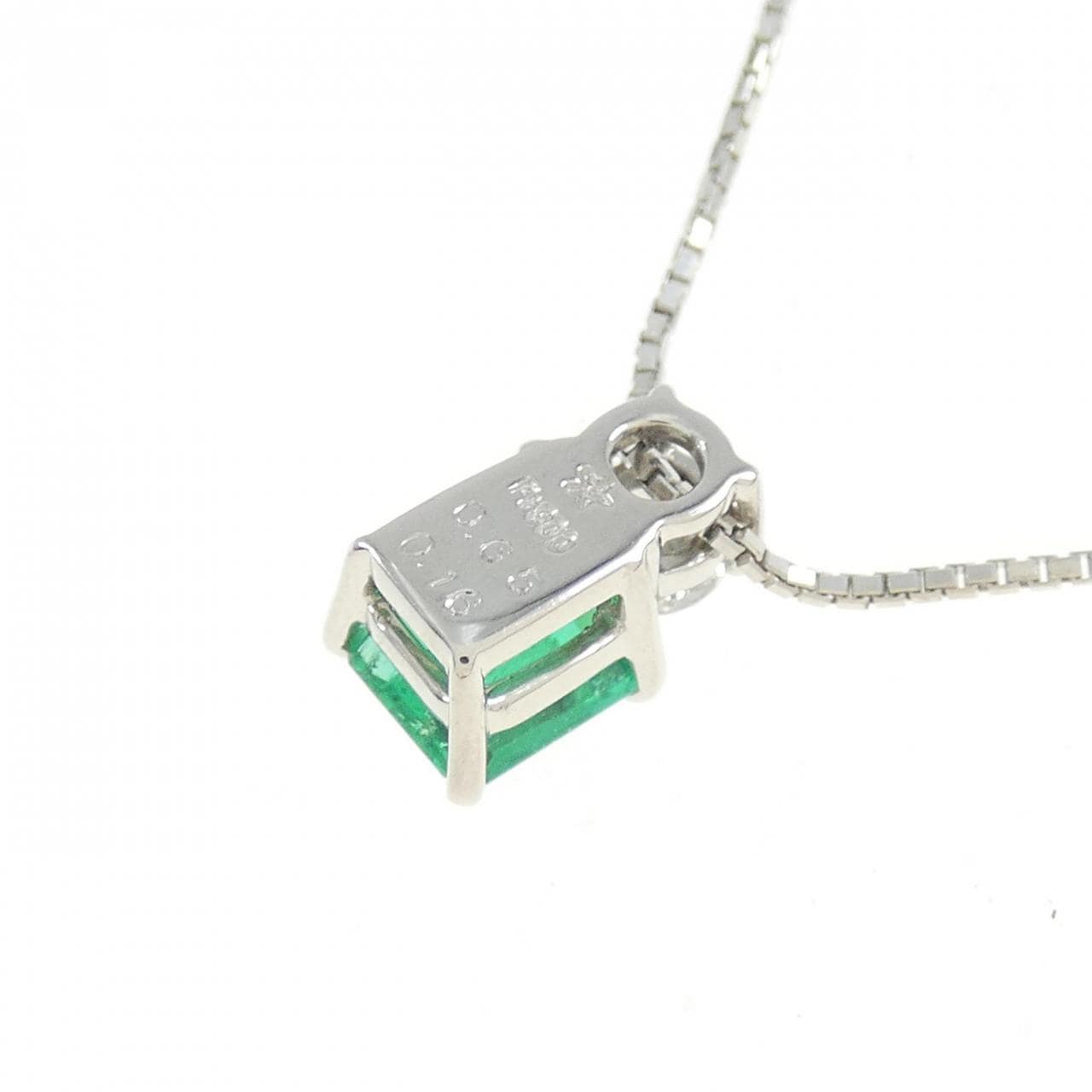 Ginza Tanaka Emerald Necklace 0.65CT