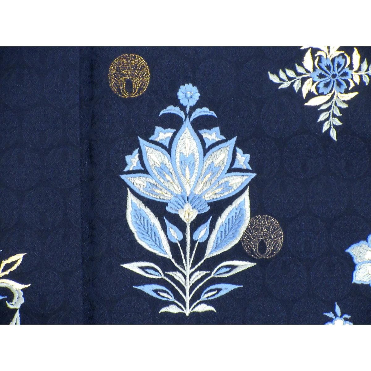 【新品】訪問着　刺繍加工【山口美術織物】