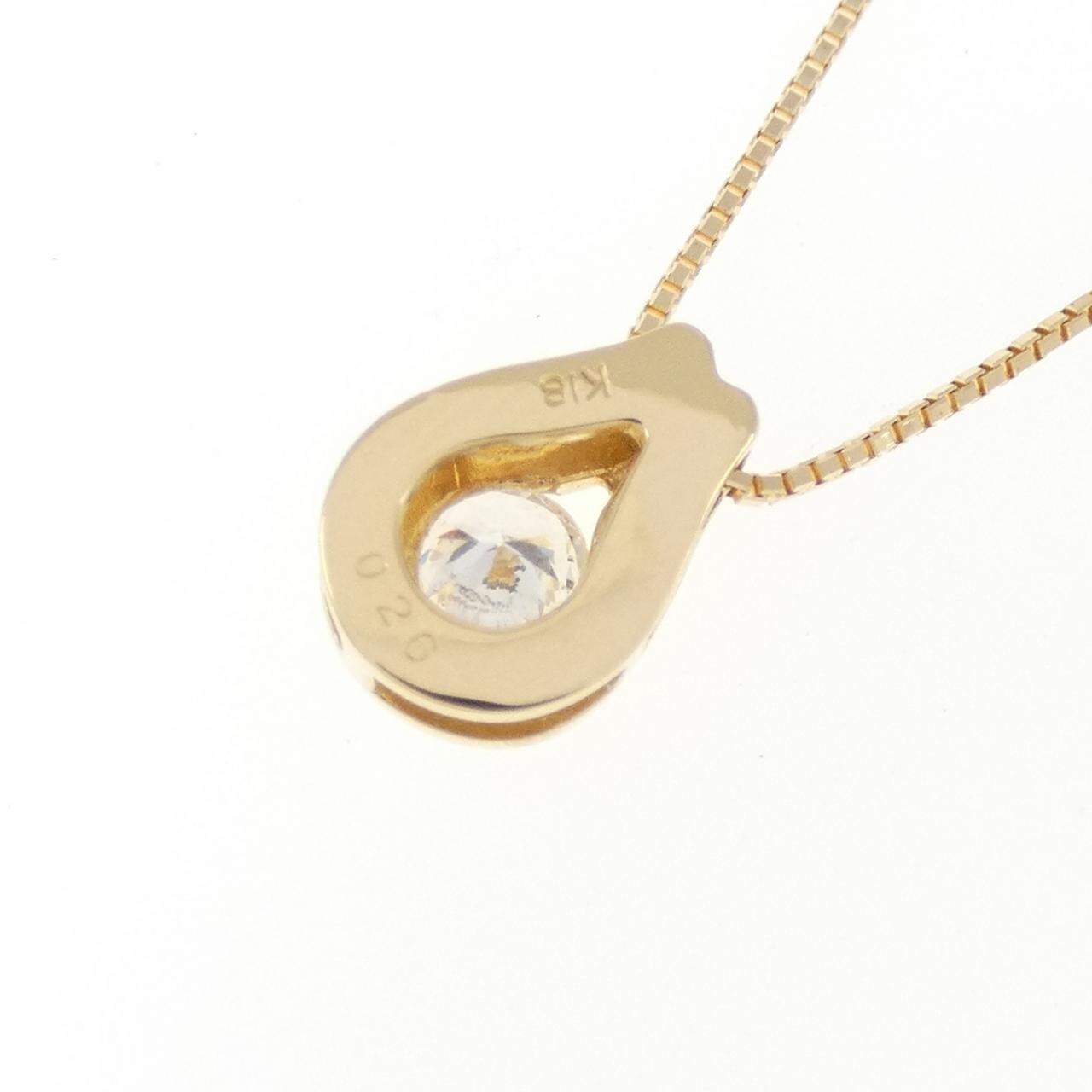 K18YG ダイヤモンド ネックレス 0.26CT