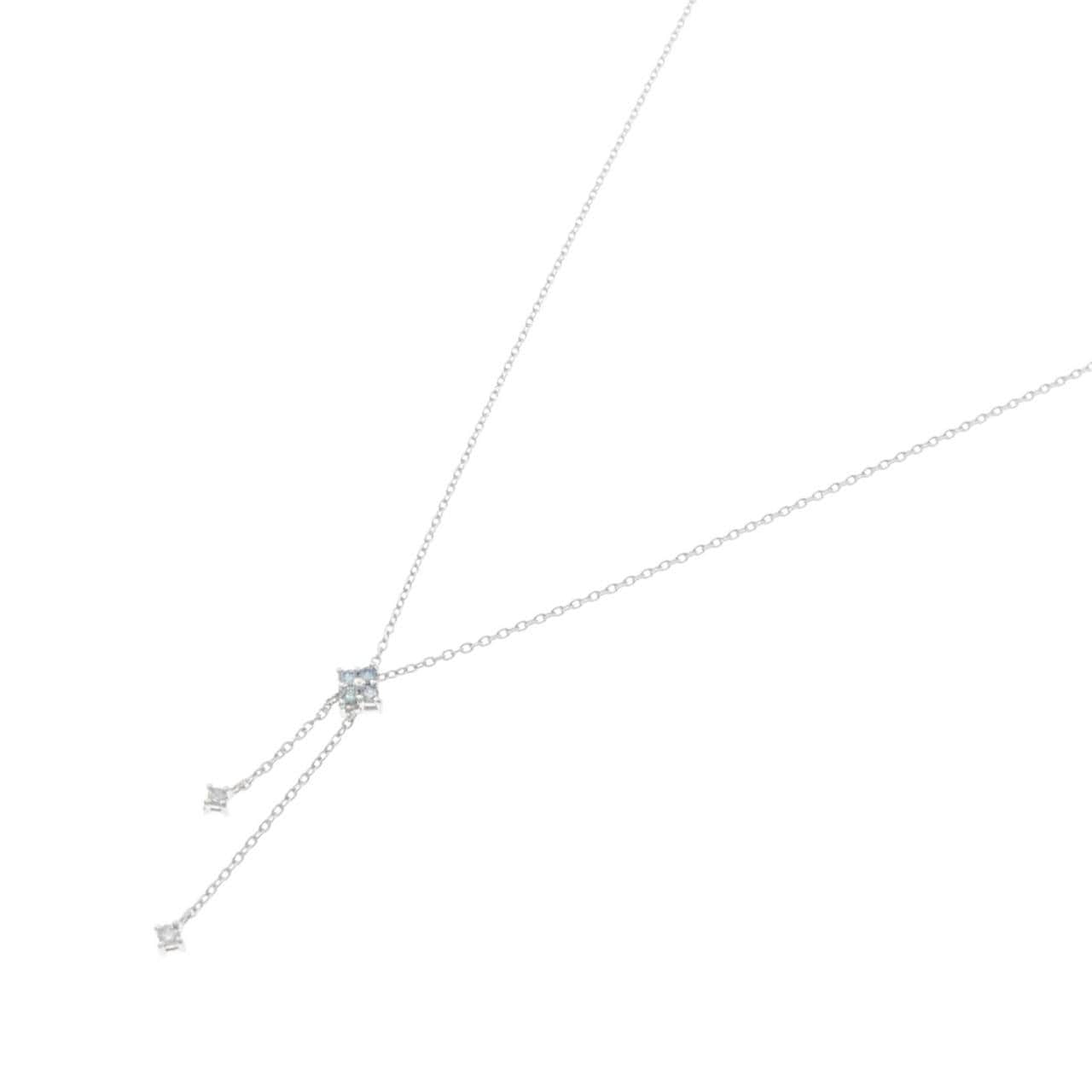 K10WG ダイヤモンド ネックレス 0.09CT