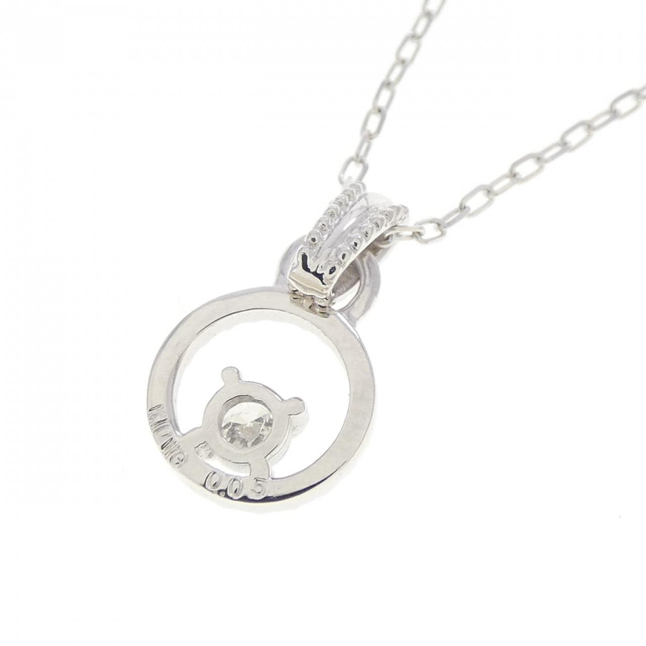 K10WG ダイヤモンド ネックレス 0.05CT