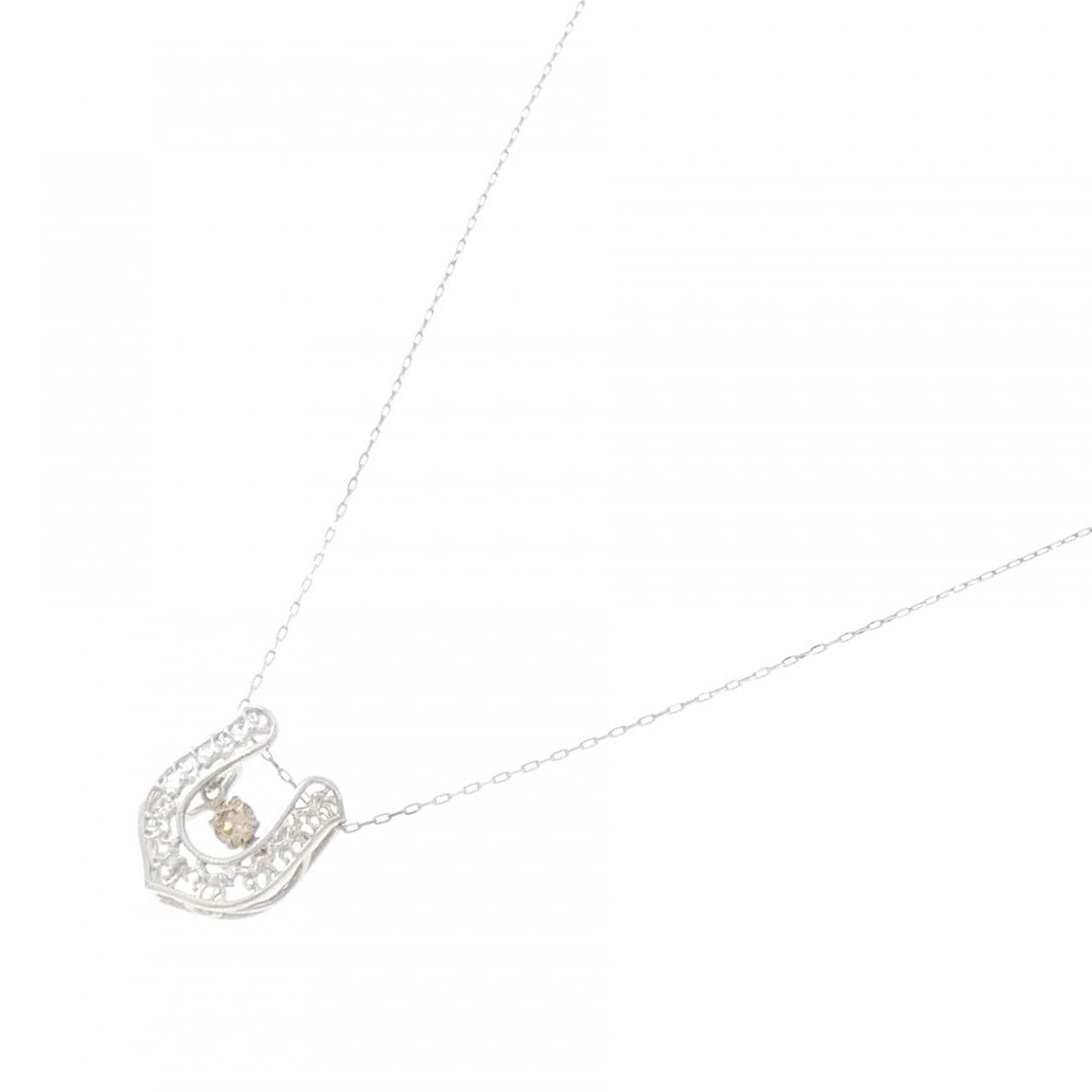 PT900 ダイヤモンド ネックレス 0.10CT