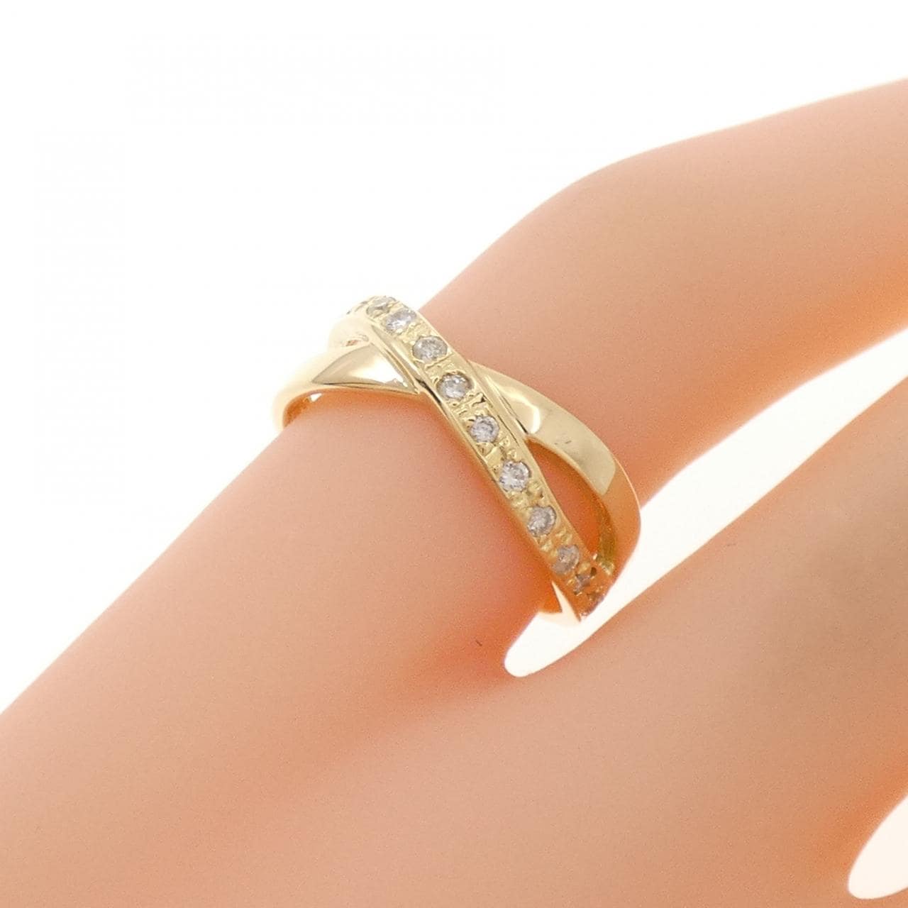 K18YG ダイヤモンド リング 0.19CT