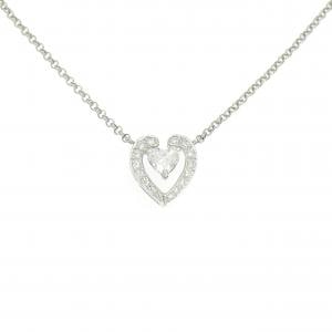 PT900/PT850 ダイヤモンド ネックレス 0.350CT F SI2 ハートシェイプ