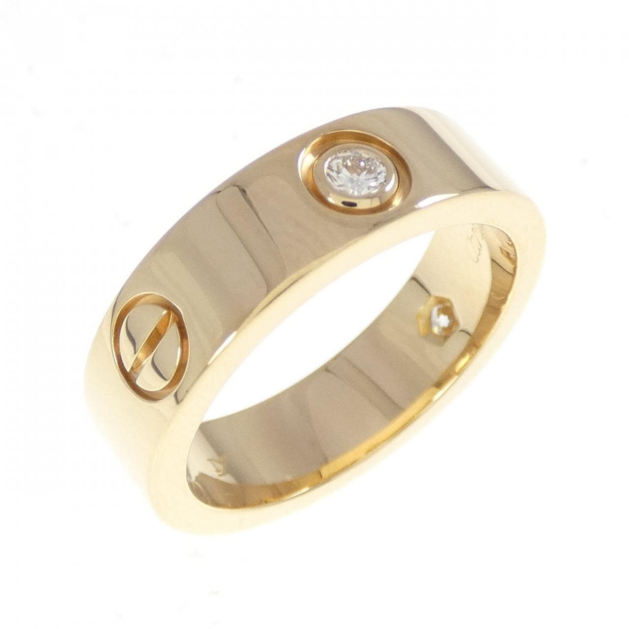 カルティエ ラブ ハーフダイヤ リング