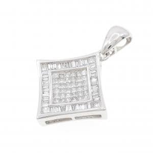 K18WG ダイヤモンド ペンダント 2.00CT