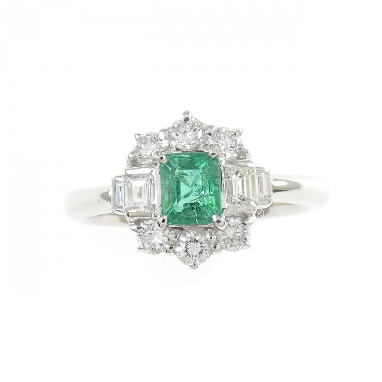 PT900 エメラルド リング 0.43CT