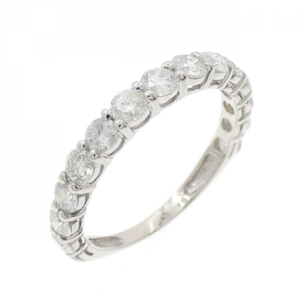 PT900 ハーフエタニティ ダイヤモンド リング 1.00CT