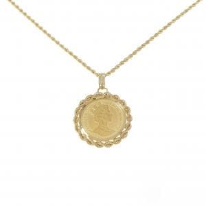 750/K18(枠) コイン ネックレス