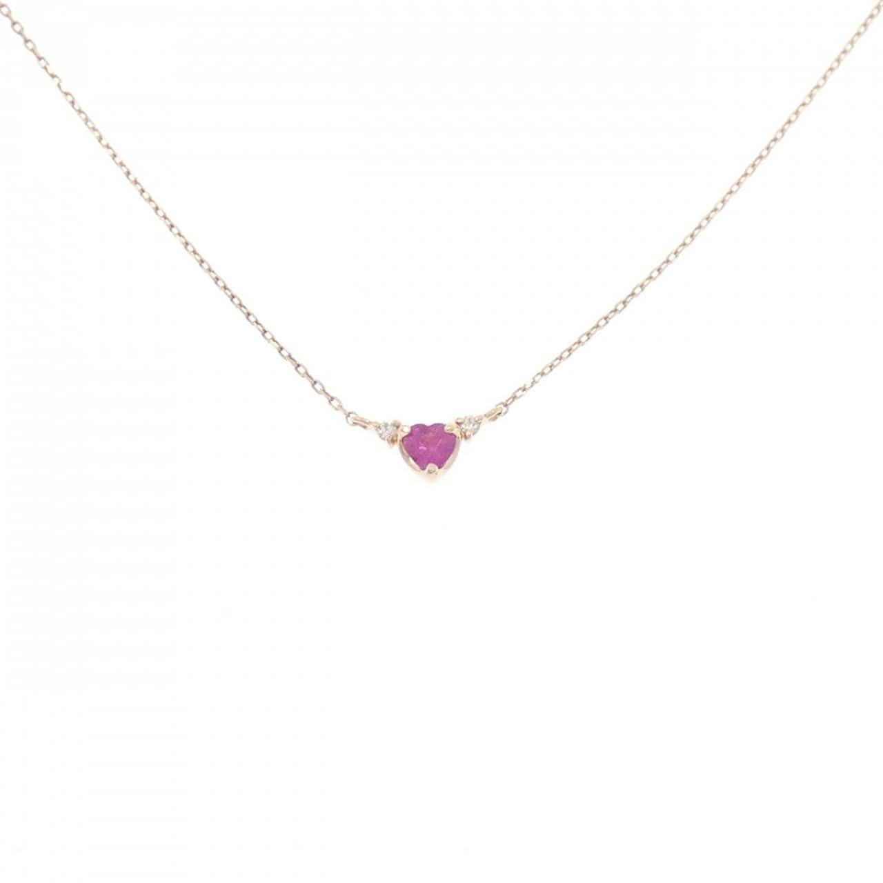 4゜C ルビー ネックレス