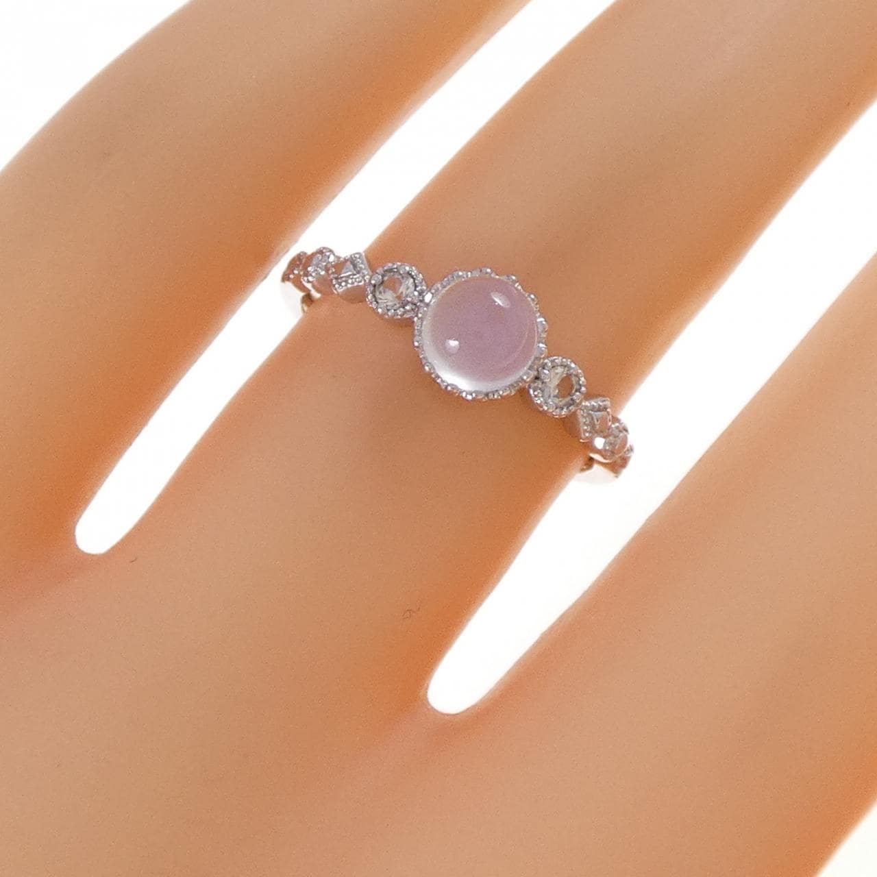 K10WG ムーンストーン リング