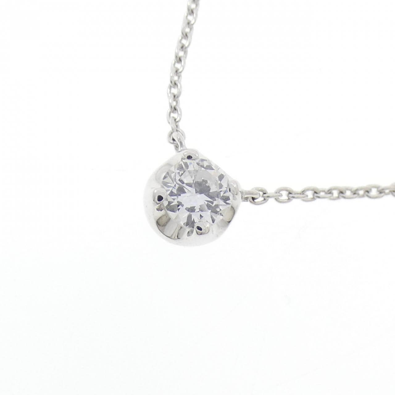 K18WG ダイヤモンド ネックレス 0.23CT