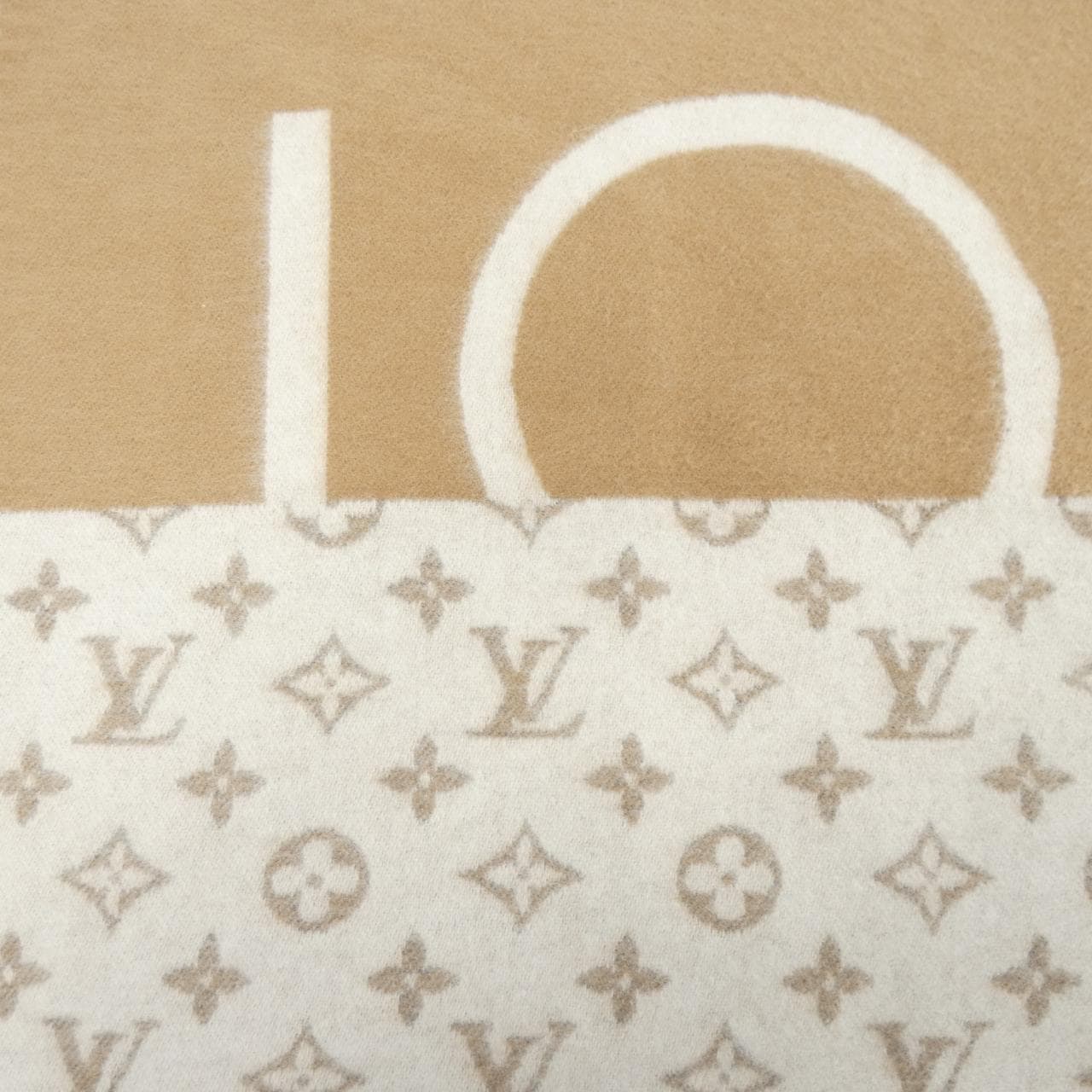 ルイヴィトン LOUIS VUITTON モノグラムスプリット M77119 MUFFLER