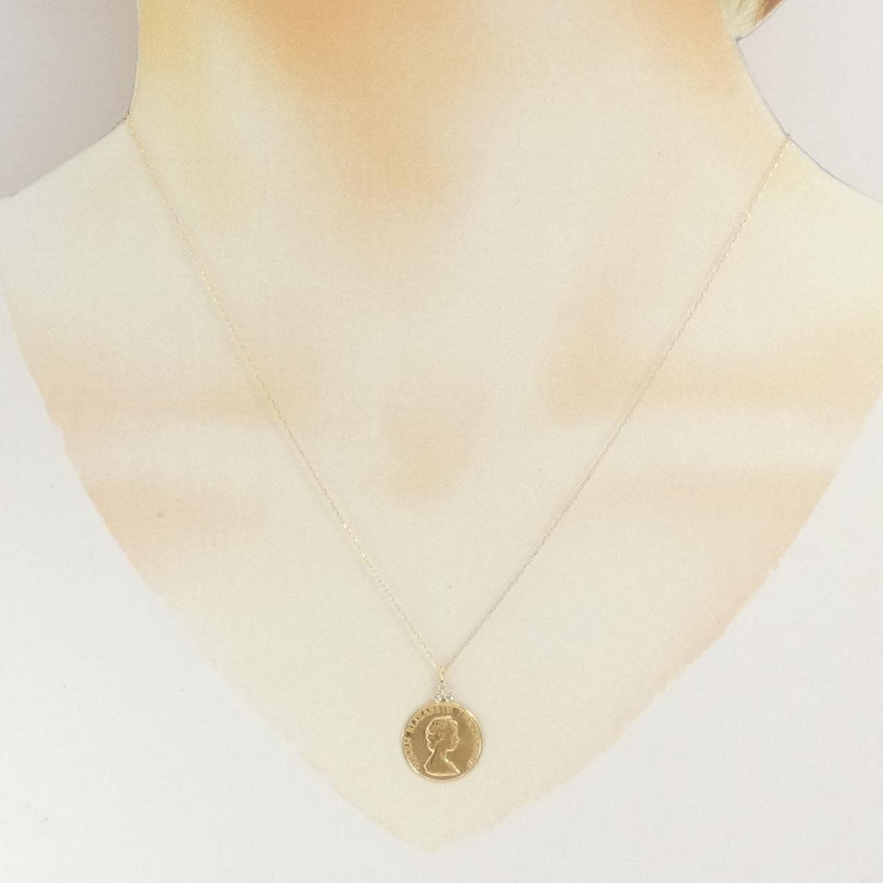 K18YG ダイヤモンド ネックレス 0.04CT