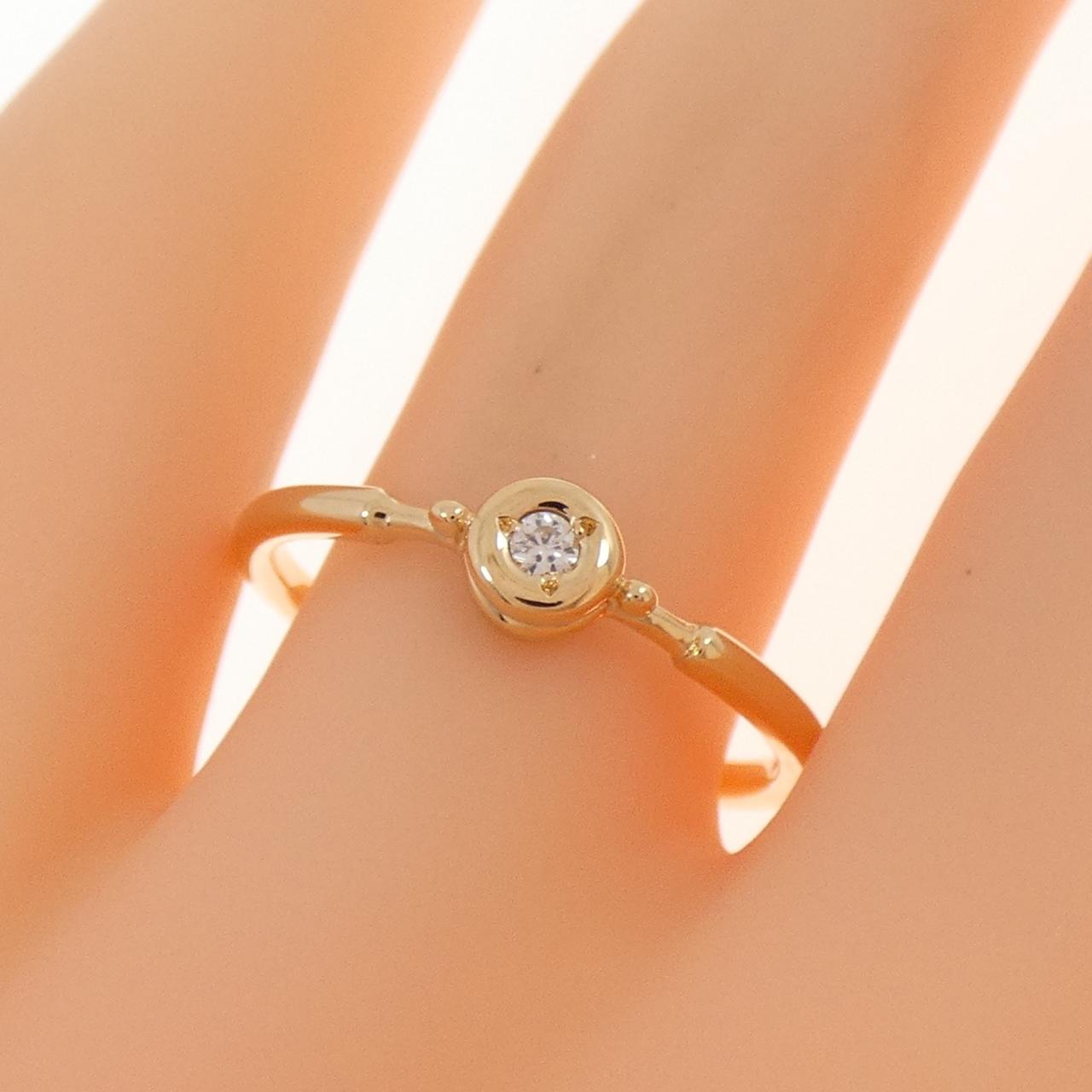 K18YG ダイヤモンド リング