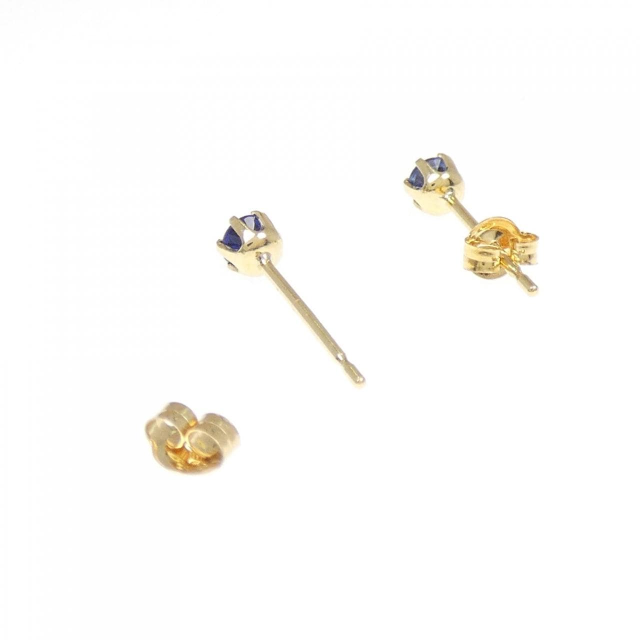 K18YG sapphire earrings