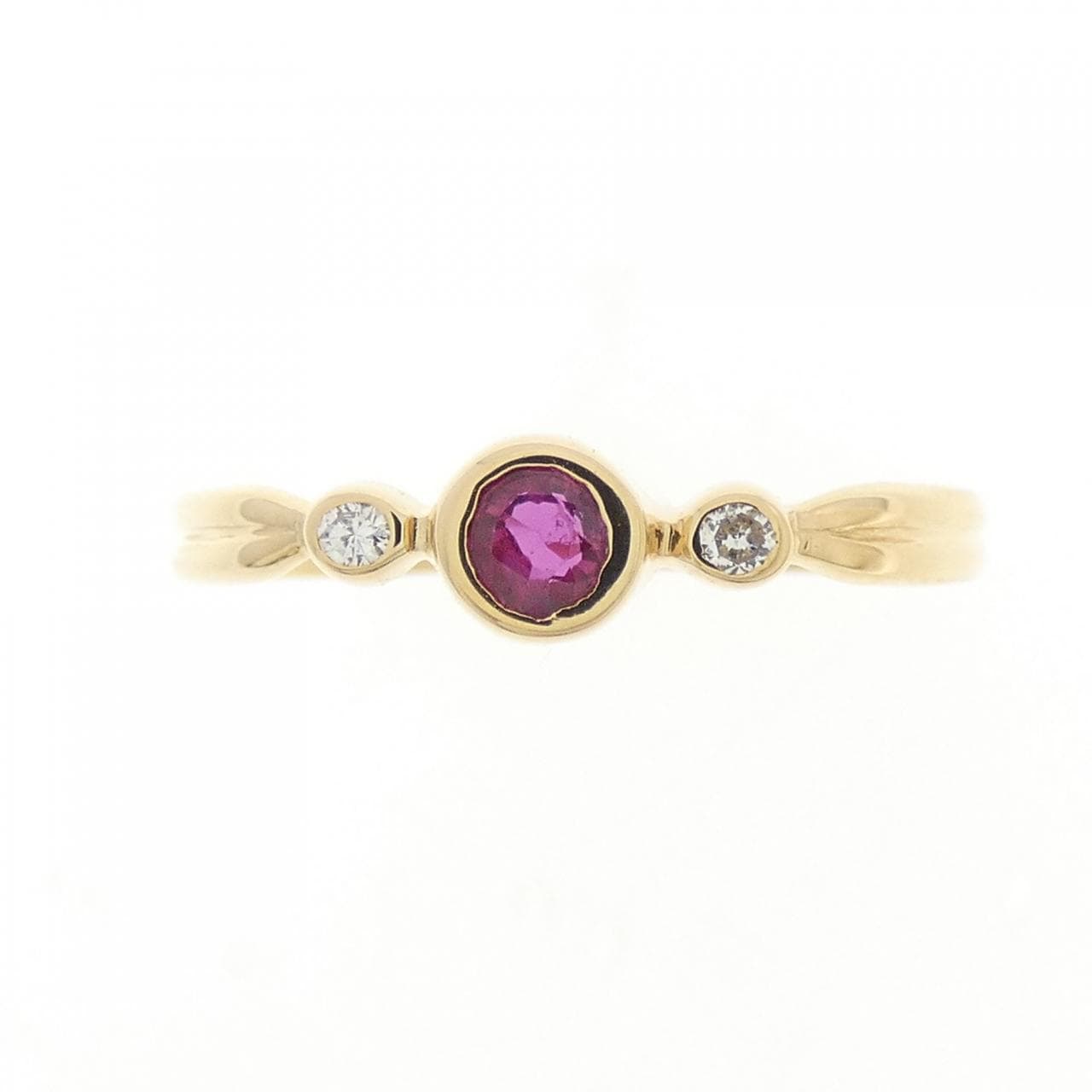 K18YG ruby ring