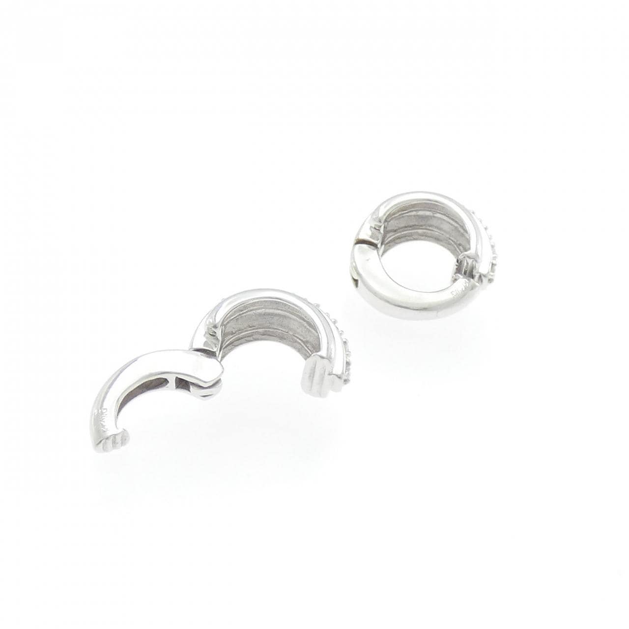 K14WG鑽石耳夹0.22CT
