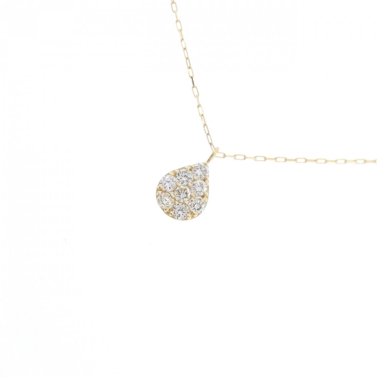 [BRAND NEW] K18YG Diamond necklace 0.10CT