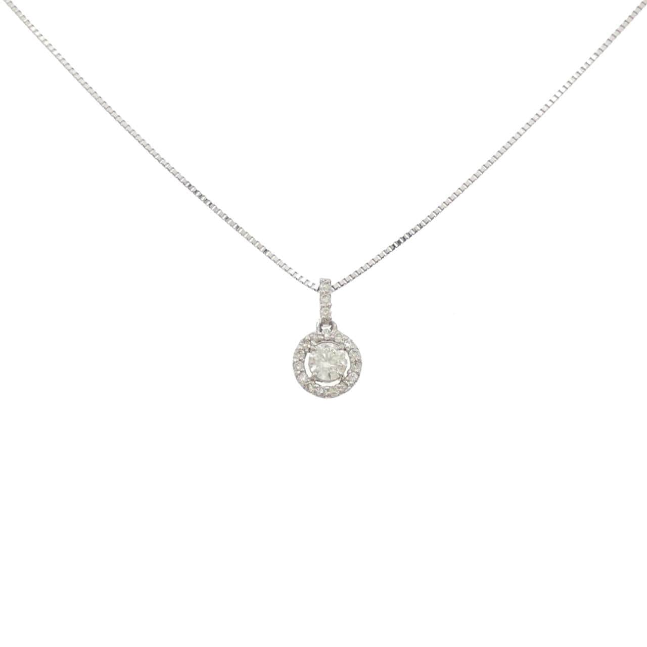 PT900/PT850 ダイヤモンド ネックレス 0.30CT