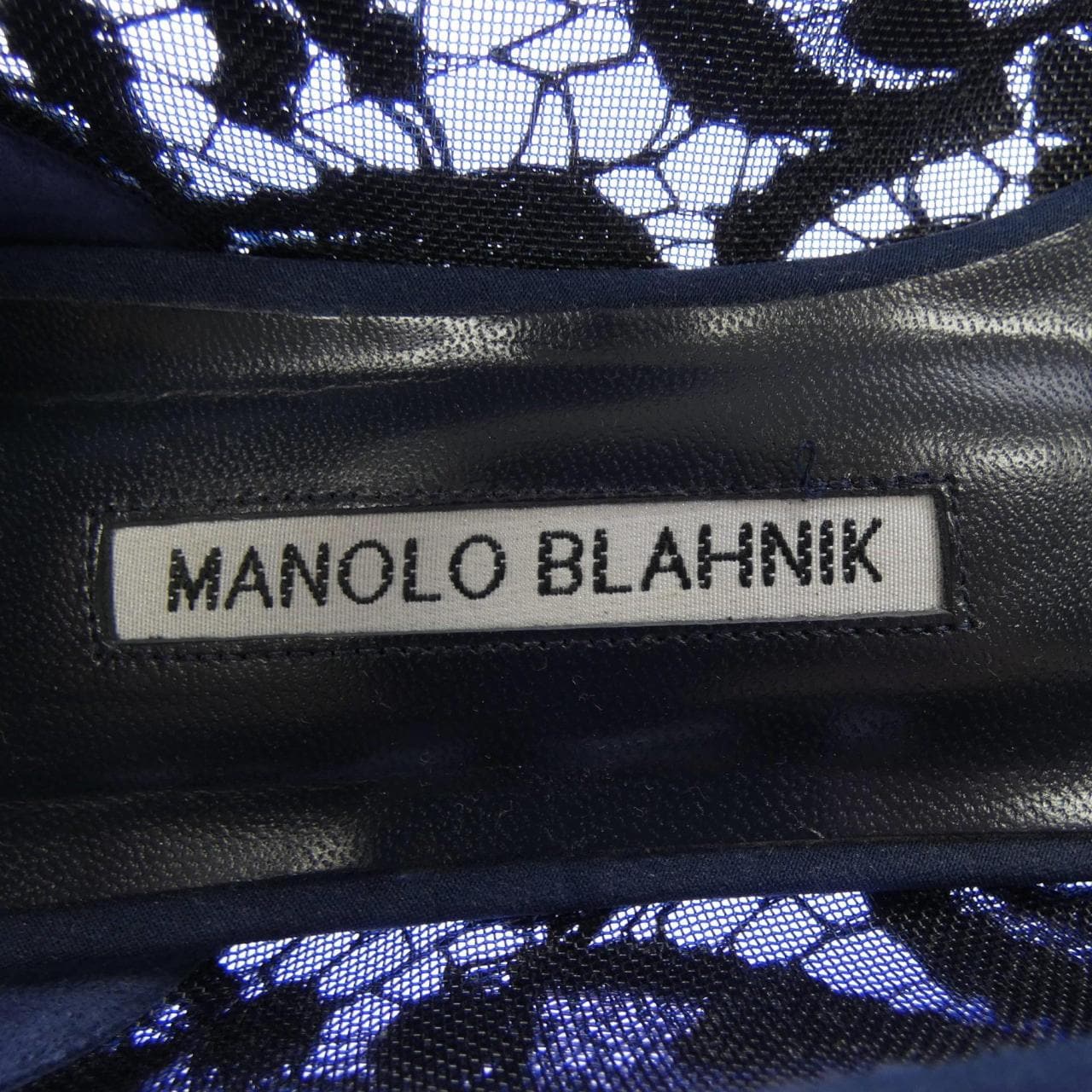 マノロブラニク MANOLO BLAHNIK HANGISIFLAT LACE ハンギシフラット レース フラットシューズ