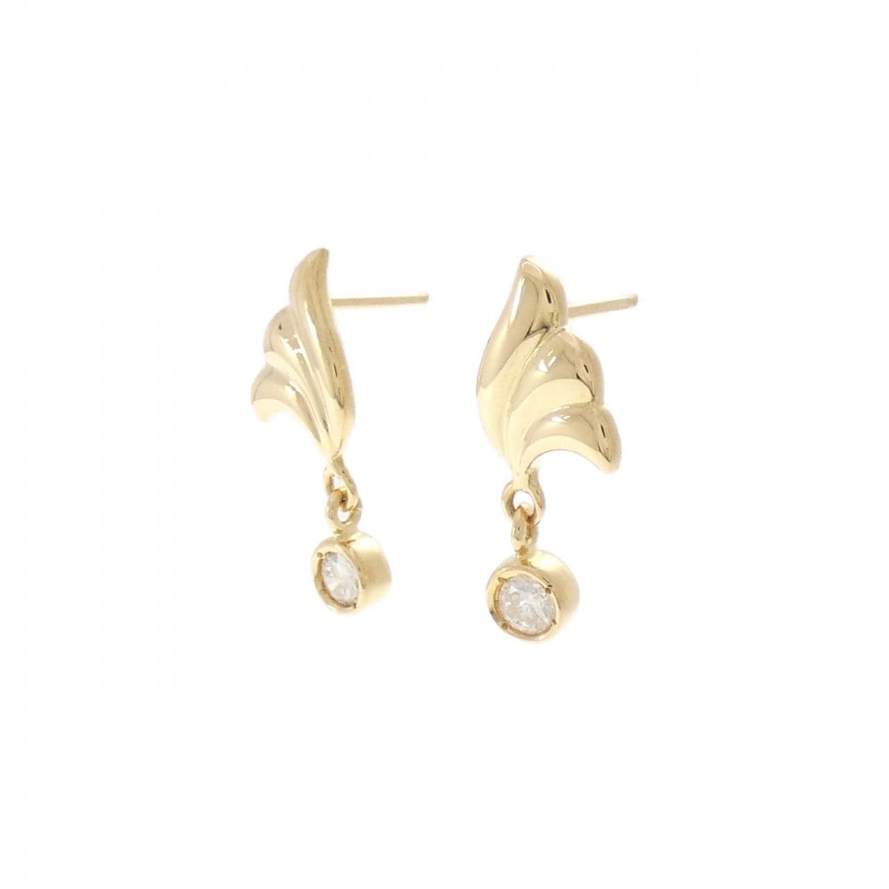 K18YG ダイヤモンド ピアス 0.18CT