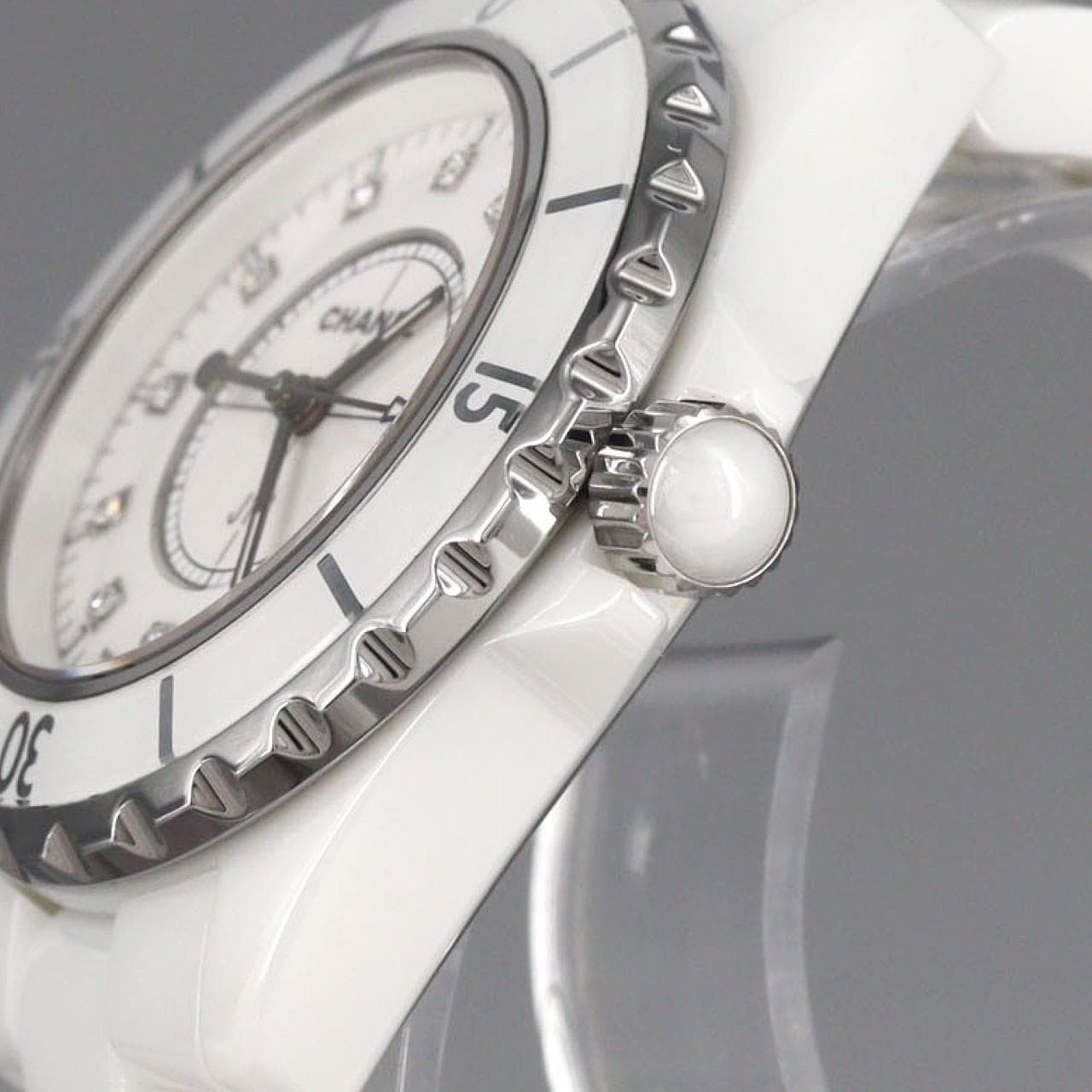 シャネル J12 33mmセラミック･12P H1628 セラミック クォーツ