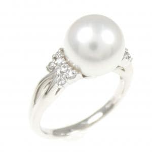 White Butterfly Pearl ring