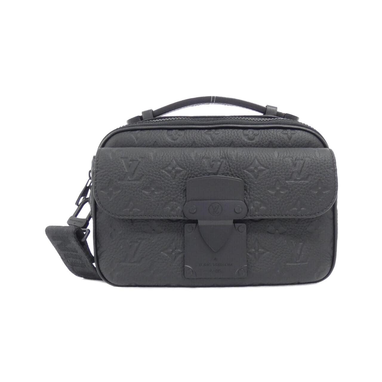 LOUIS VUITTON Taurillon Monogram S Rock Messenger M58489 肩背包