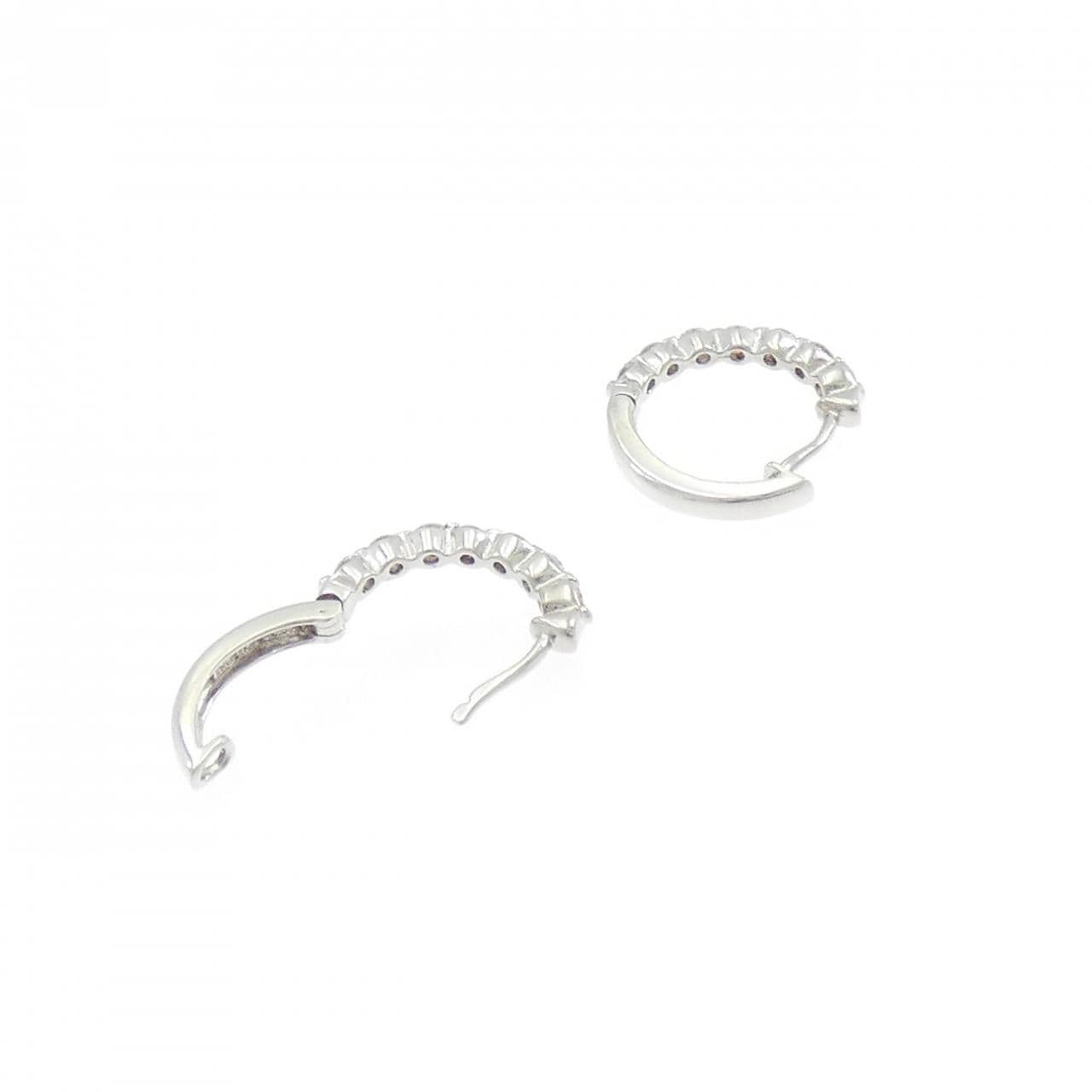 K18WG ダイヤモンド ピアス 0.50CT