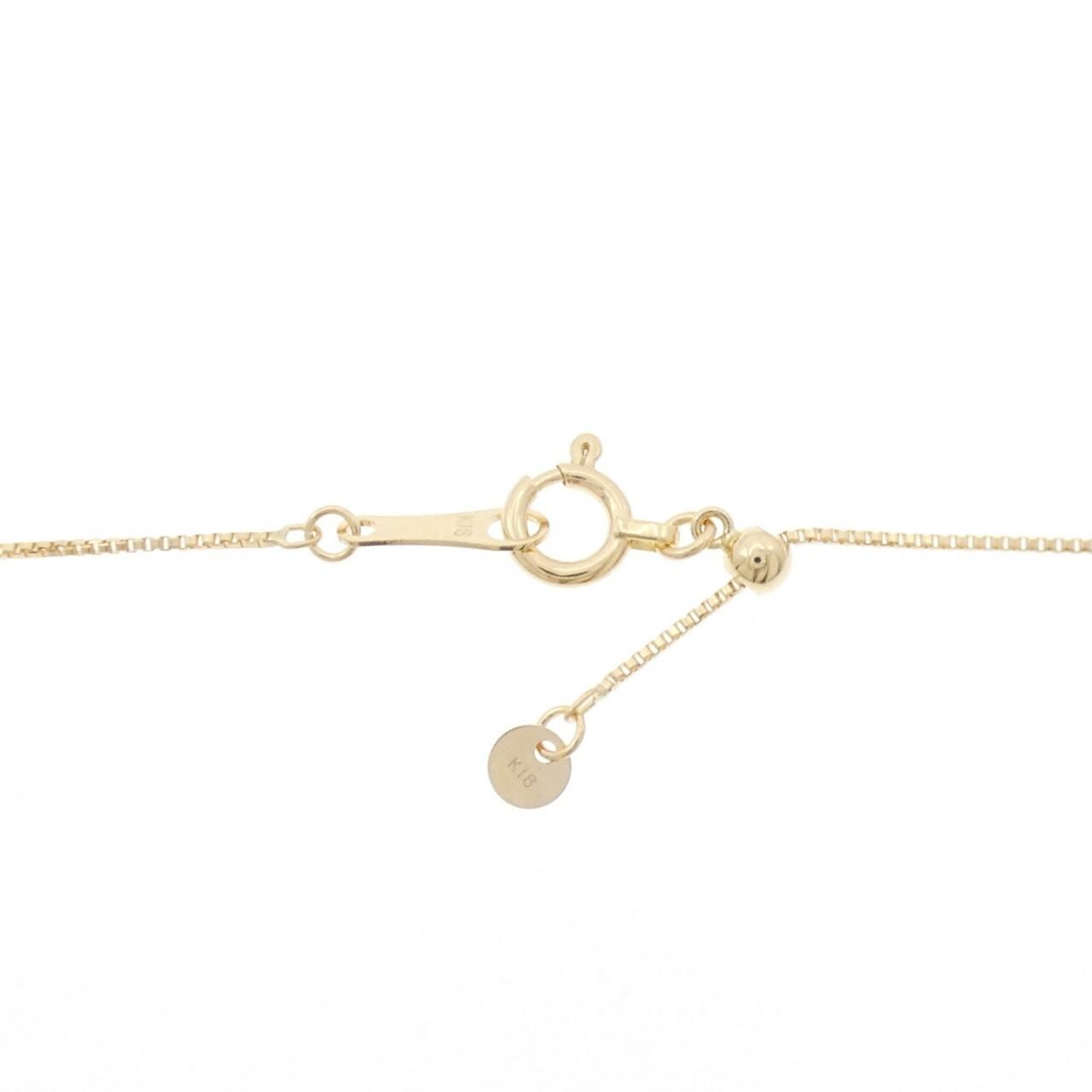 K18YG ダイヤモンド ネックレス 0.11CT
