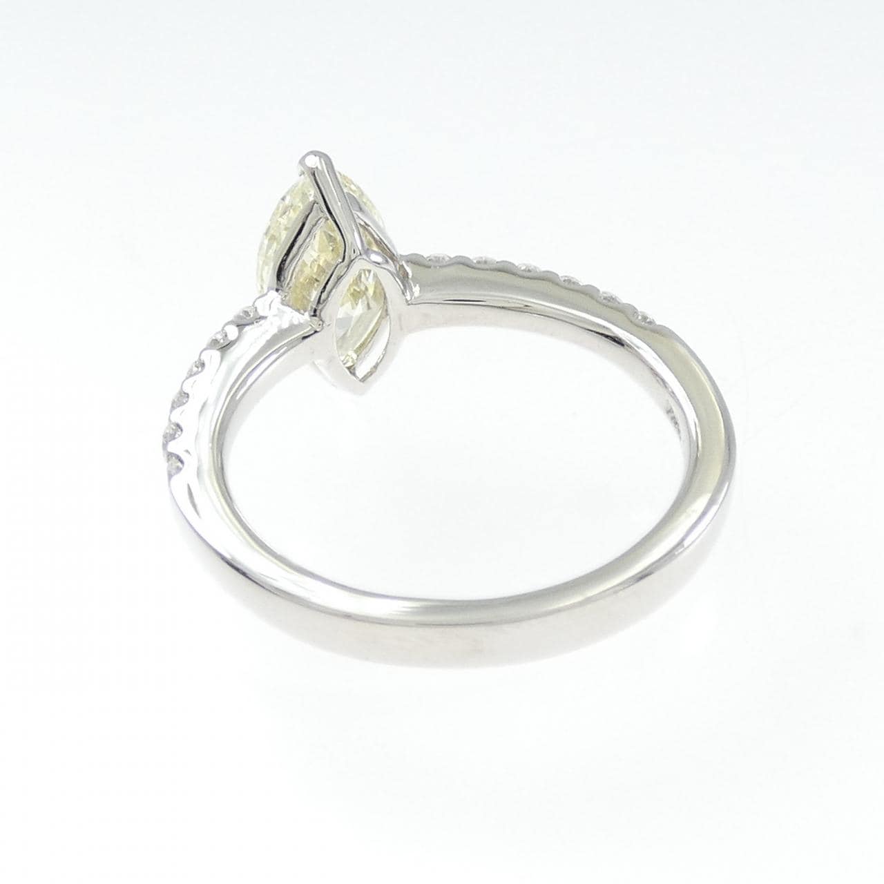 【リメイク】PT900 ダイヤモンド リング 1.525CT LY SI1 マーキスカット