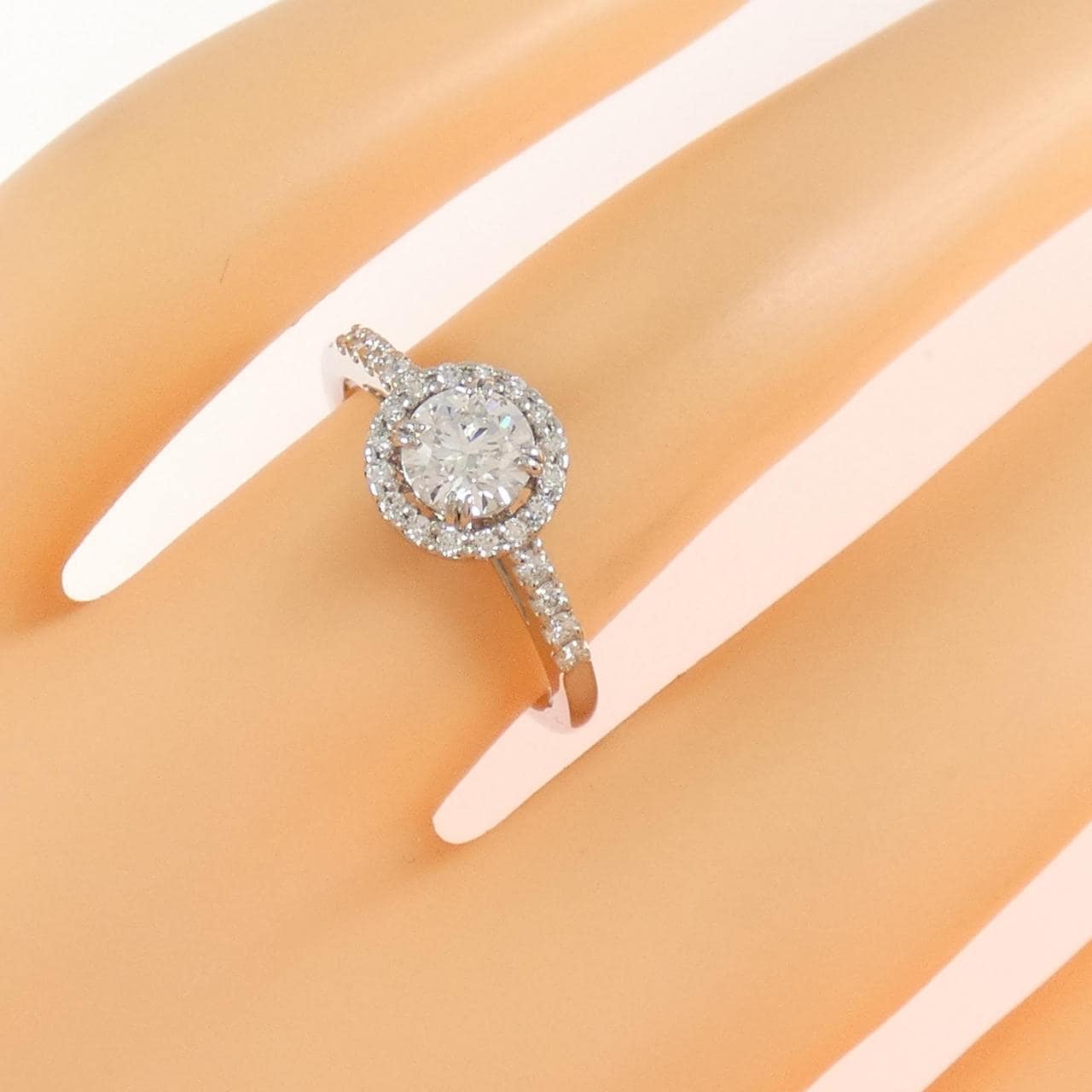 【リメイク】PT900 ダイヤモンド リング 0.502CT D SI1 VG