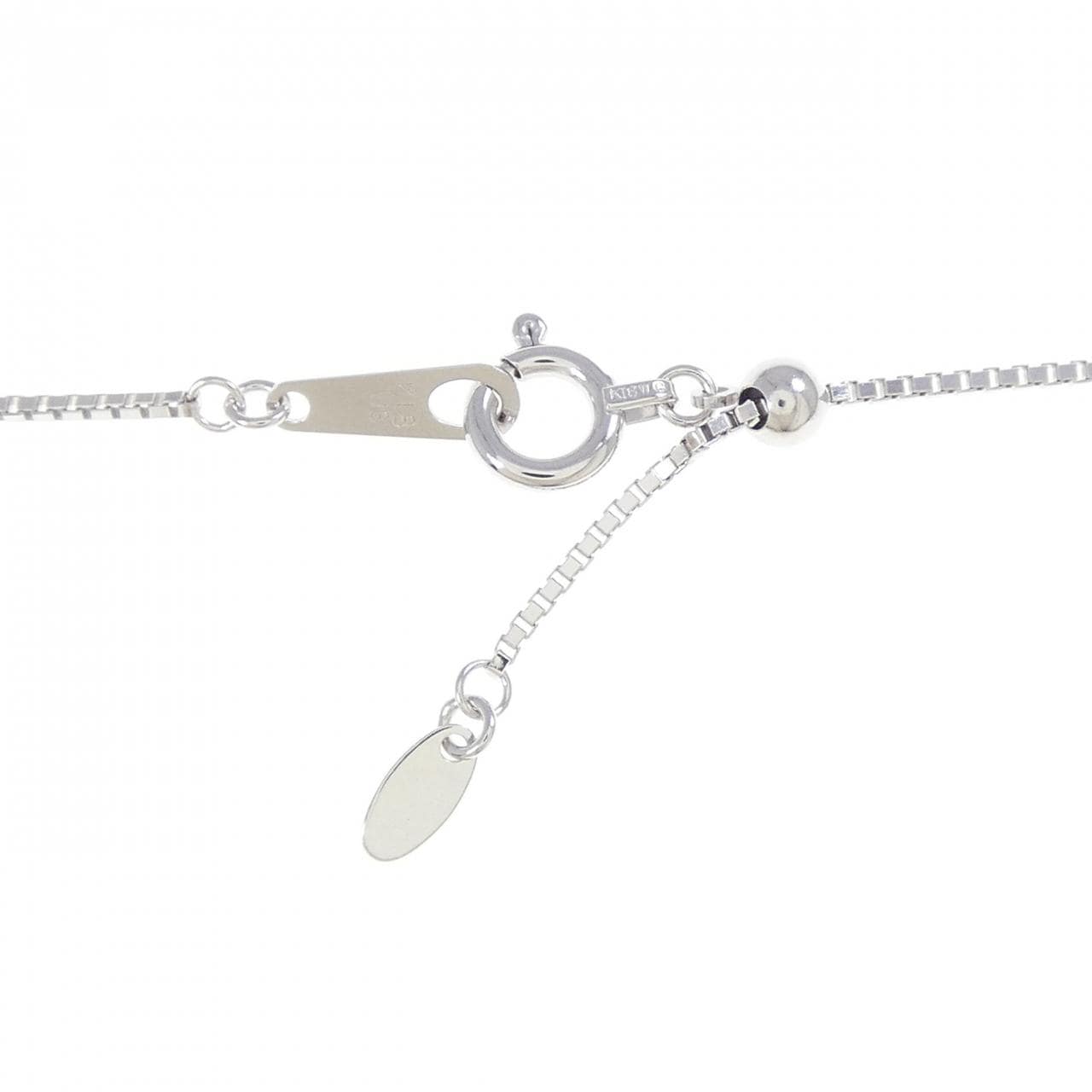 K18WG クロス ダイヤモンド ネックレス 1.01CT