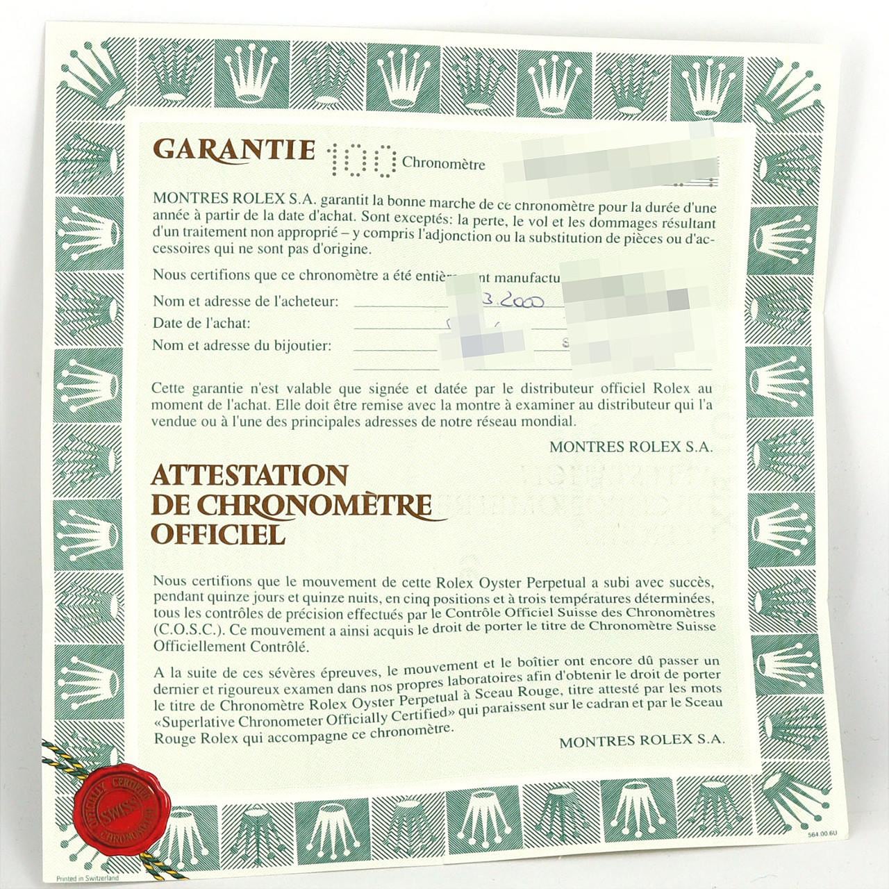 ロレックス エクスプローラーI 14270 SS 自動巻 A番