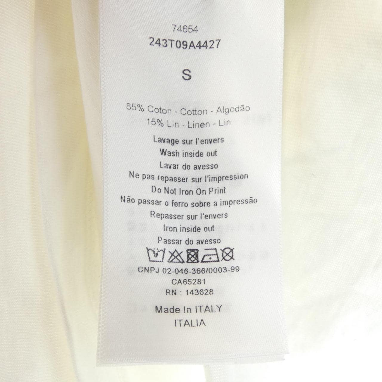 クリスチャンディオール CHRISTIAN DIOR 243T09A4427 Tシャツ