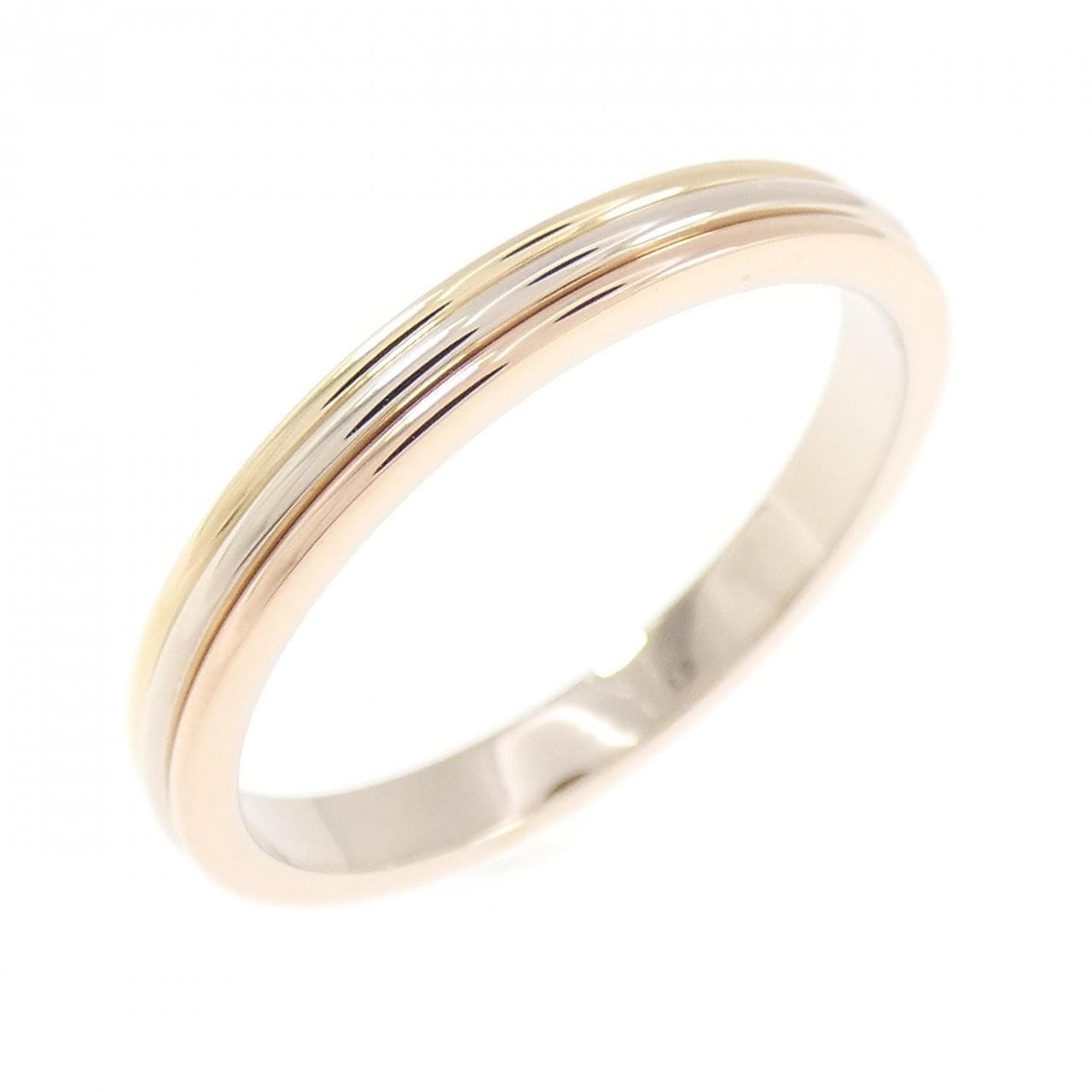 カルティエ スリーゴールドウェディング リング