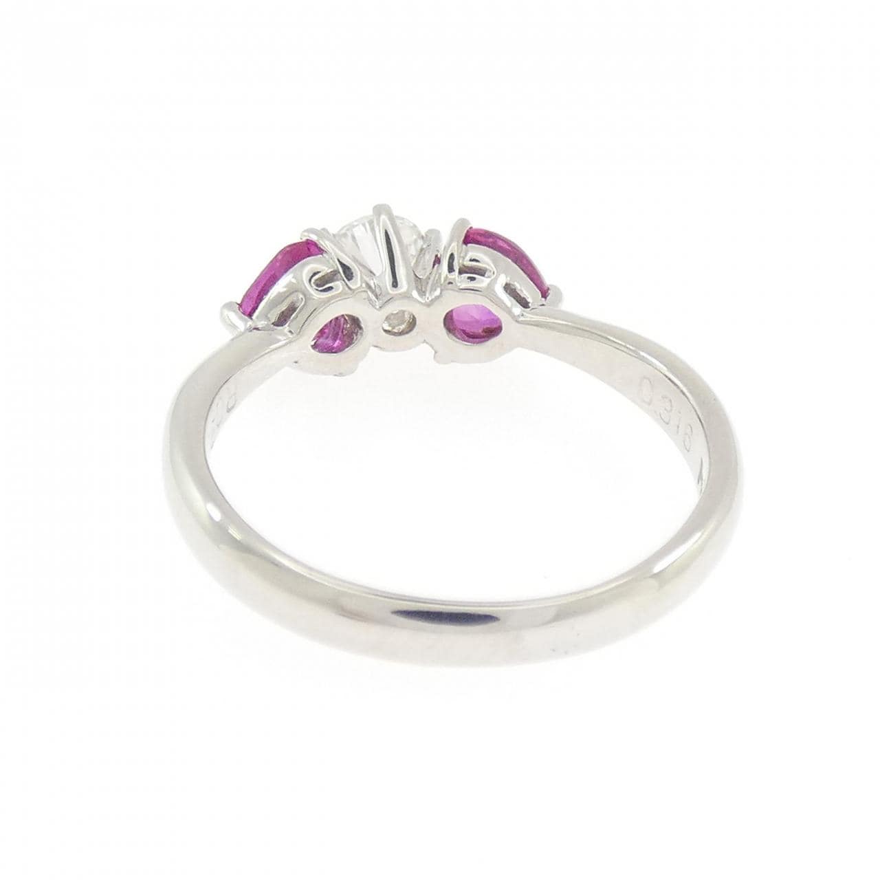 PT900 ルビー リング 0.907CT