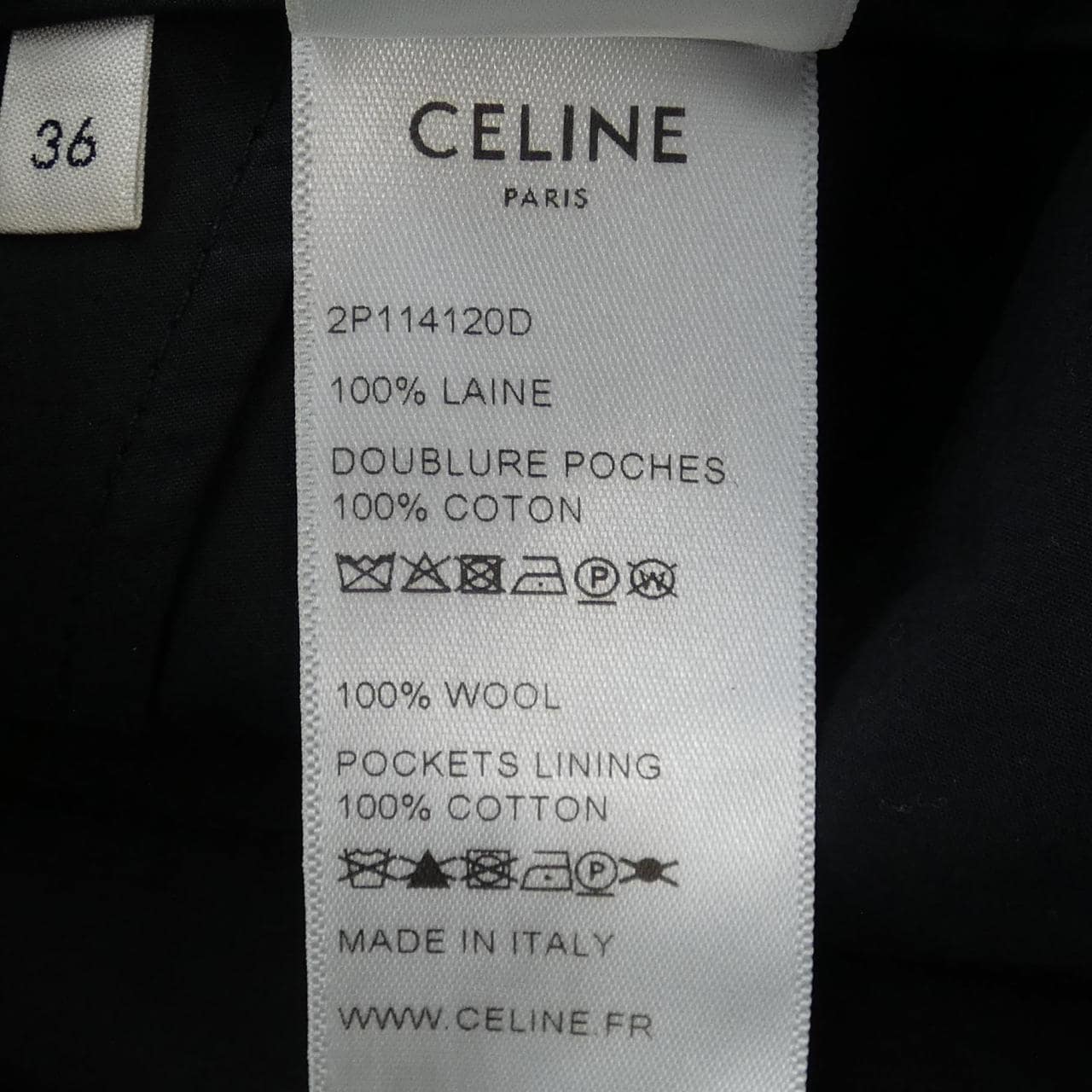セリーヌ CELINE 2P114120D エディ期 パンツ