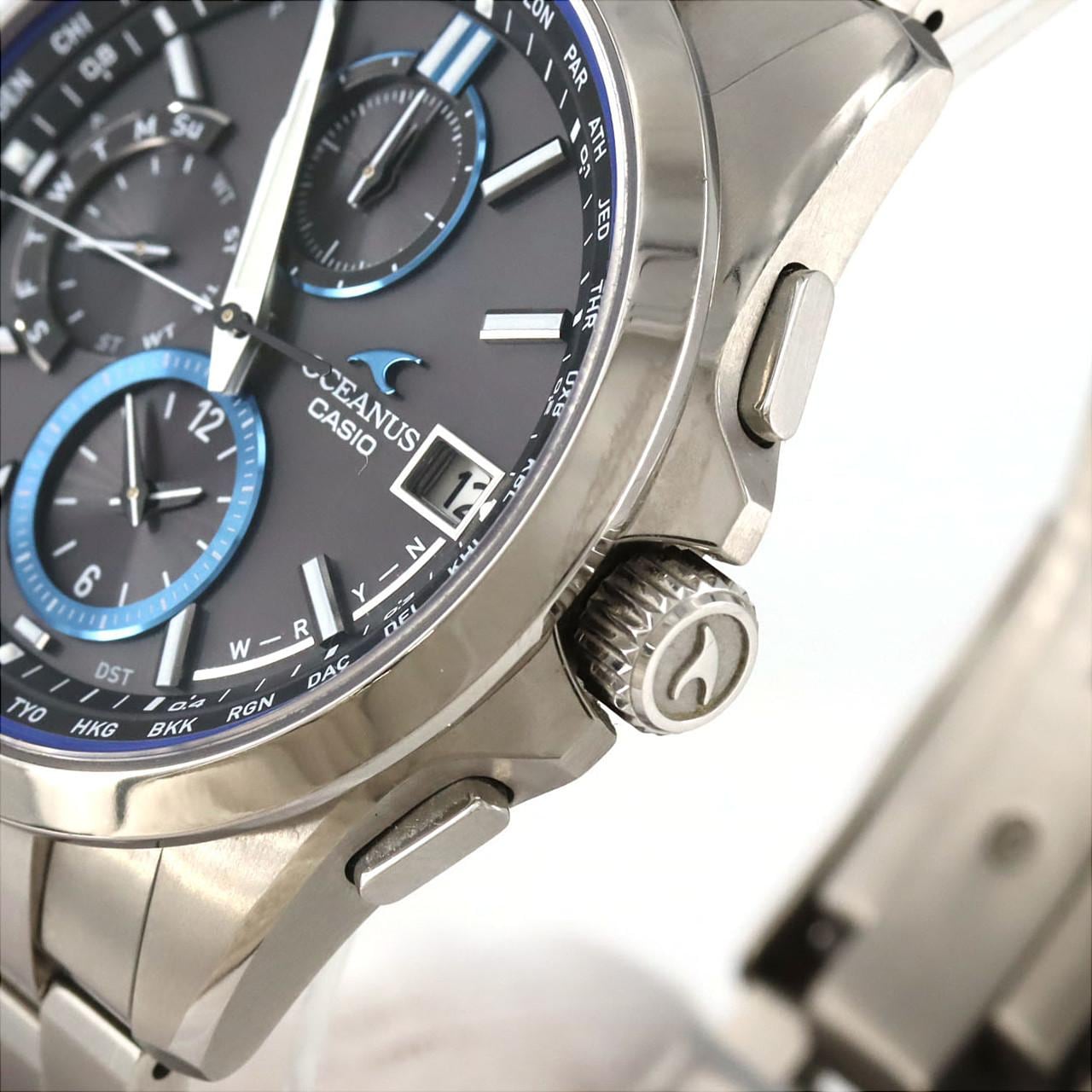 カシオ オシアナス 電波時計 OCW-T2600-1AJF TI ソーラークォーツ