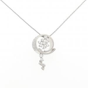 K18WG ダイヤモンド ネックレス 1.04CT
